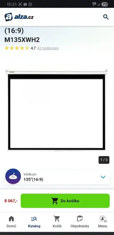 Eliteacreens plátno k projektoru M135XWH2