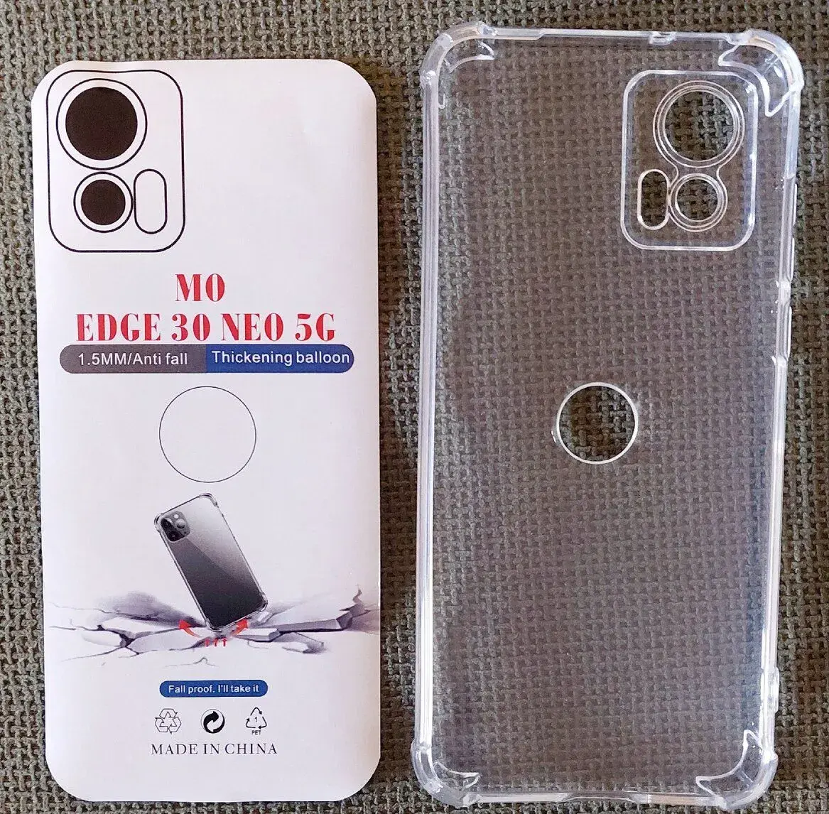 Pruhledny odolny kryt Motorola Edge 30 Neo