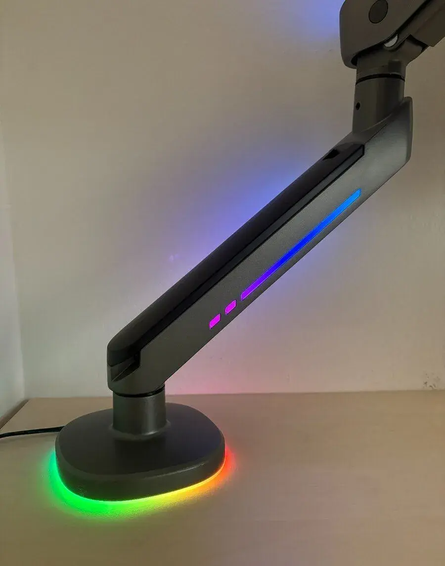 Stolní držák/rameno pro monitor 17" - 32" s RGB podsvícení