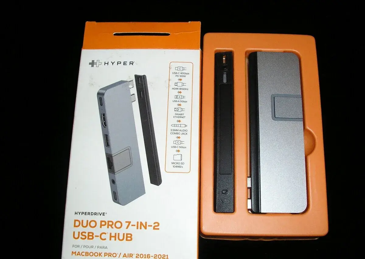 USB Hub HyperDrive DUO PRO 7-in-2