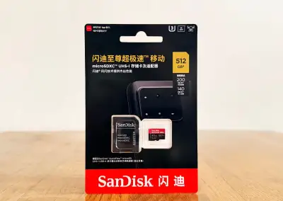 nová SanDisk Extreme Pro microSDXC 512 GB paměťová karta