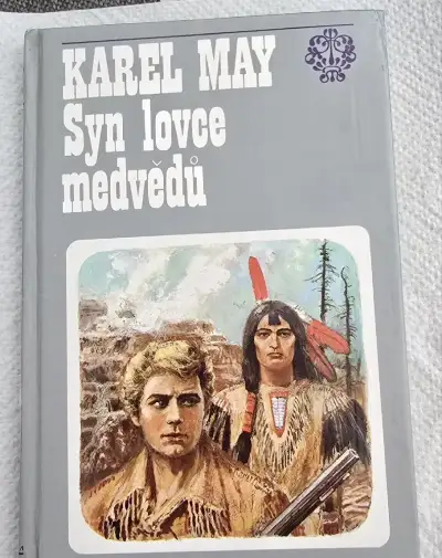 Karel May kniha Syn lovce medvědů - 1. vydání 1987