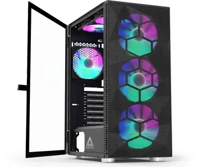 Nová skříň Montech X3 MESH Black, 6x RGB
