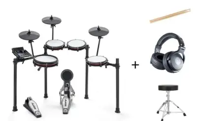 El. bicí Alesis Nitro Max + stolička a sluchátka, záruka