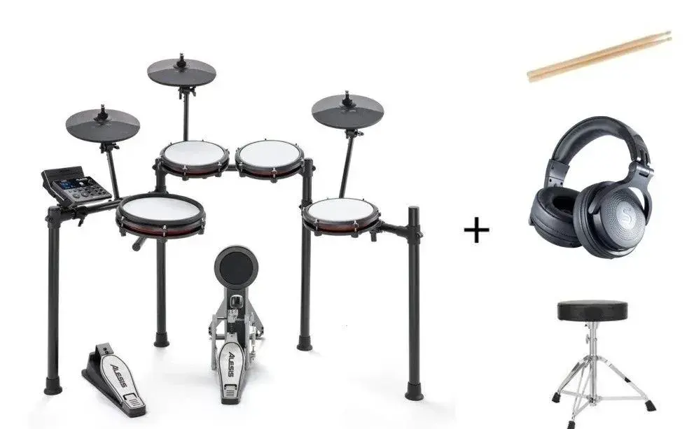 El. bicí Alesis Nitro Max + stolička a sluchátka, záruka