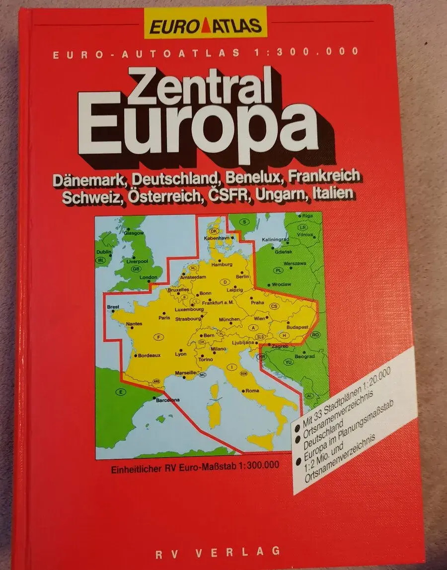 Euro-Autoatlas Zentral Europa
