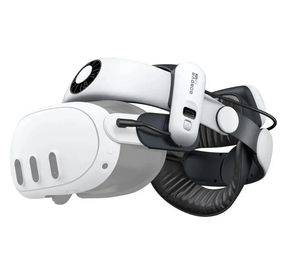 Meta Quest 3 128 GB + BOBOVR S3 Pro (10 000 mAh) + Cestovní