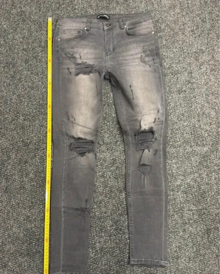 Skinny jeans Don Lemme 32L šedé