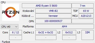 Ryzen 5600, DDR4 2x8GB 3600/16, M.2 PCIe 3 500GB
