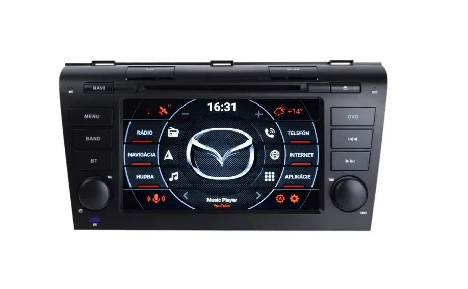 MAZDA 3 2003-09 dotyková NAVI 8jadro CARPLAY DSP SIM