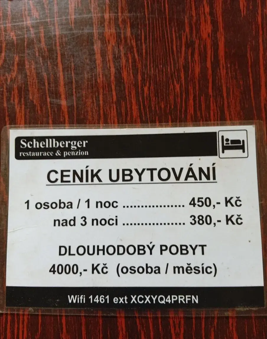 Ubytování v Penzionu Schellberger