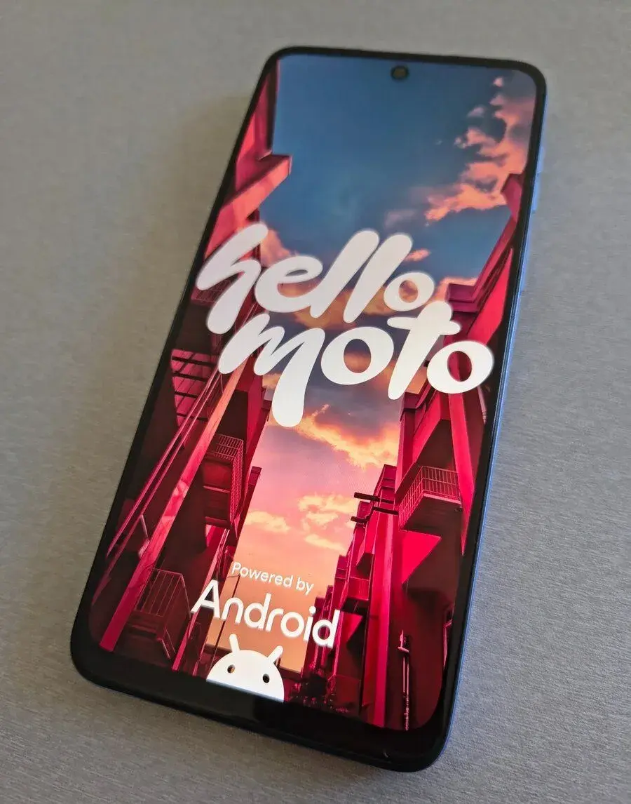 Motorola Moto G54 5G – světle modrá + sklo a TPU kryt