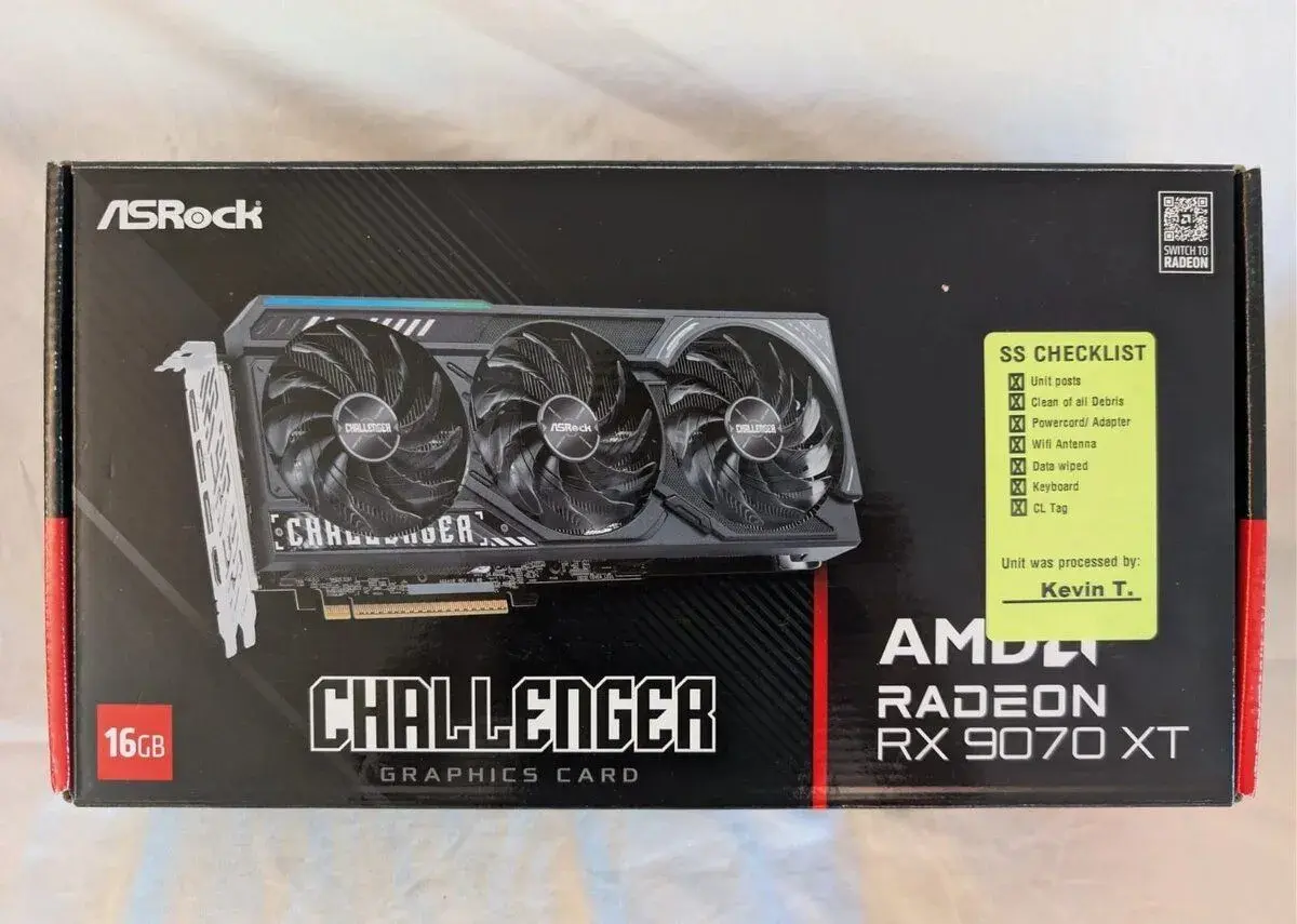ASRock AMD Radeon RX 9070 XT Challenger 16GB GDDR6