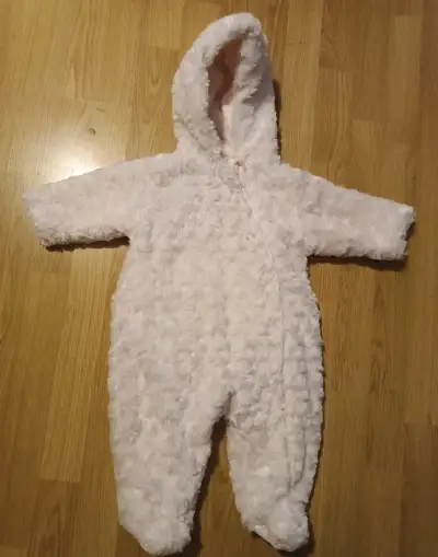 Dívčí zimní chlupatá kombinéza