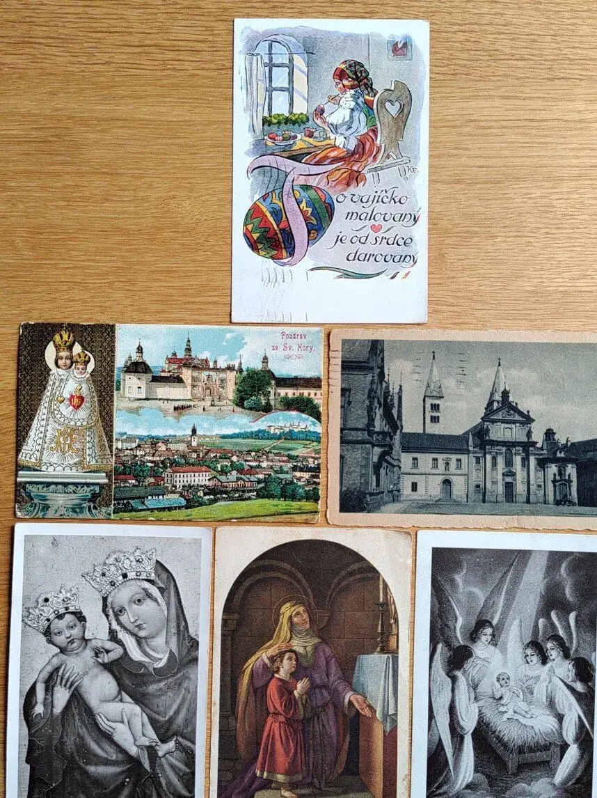 Staré pohlednice (Sada 7 ks) – Foto Seidel, Sv. Hora, Praha
