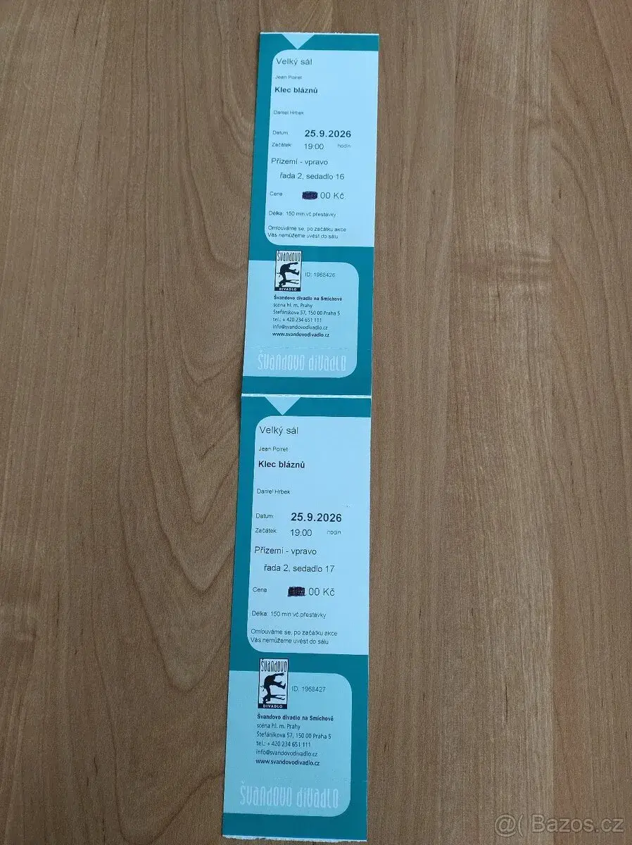 2 vstupenky do Švandova divadla na Klec bláznů