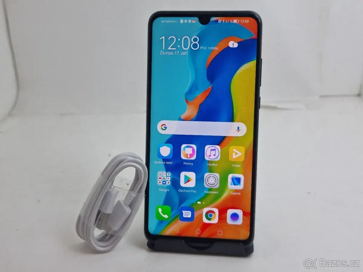 Huawei P30 lite 4/128gb black. Záruka 6 měsíců