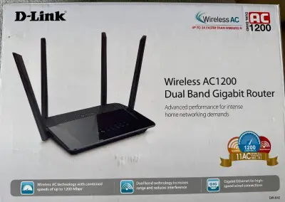 WiFi router D-Link DIR-842 (AC1200, dual band)