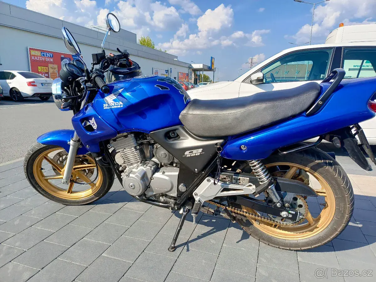 Honda CB 500 25kW, (ŘP A2) - STAV, Nová STK