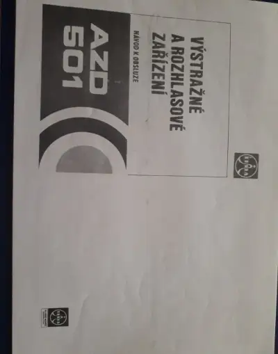 Návod k obsluze + schéma zapojení pro maják AZD501