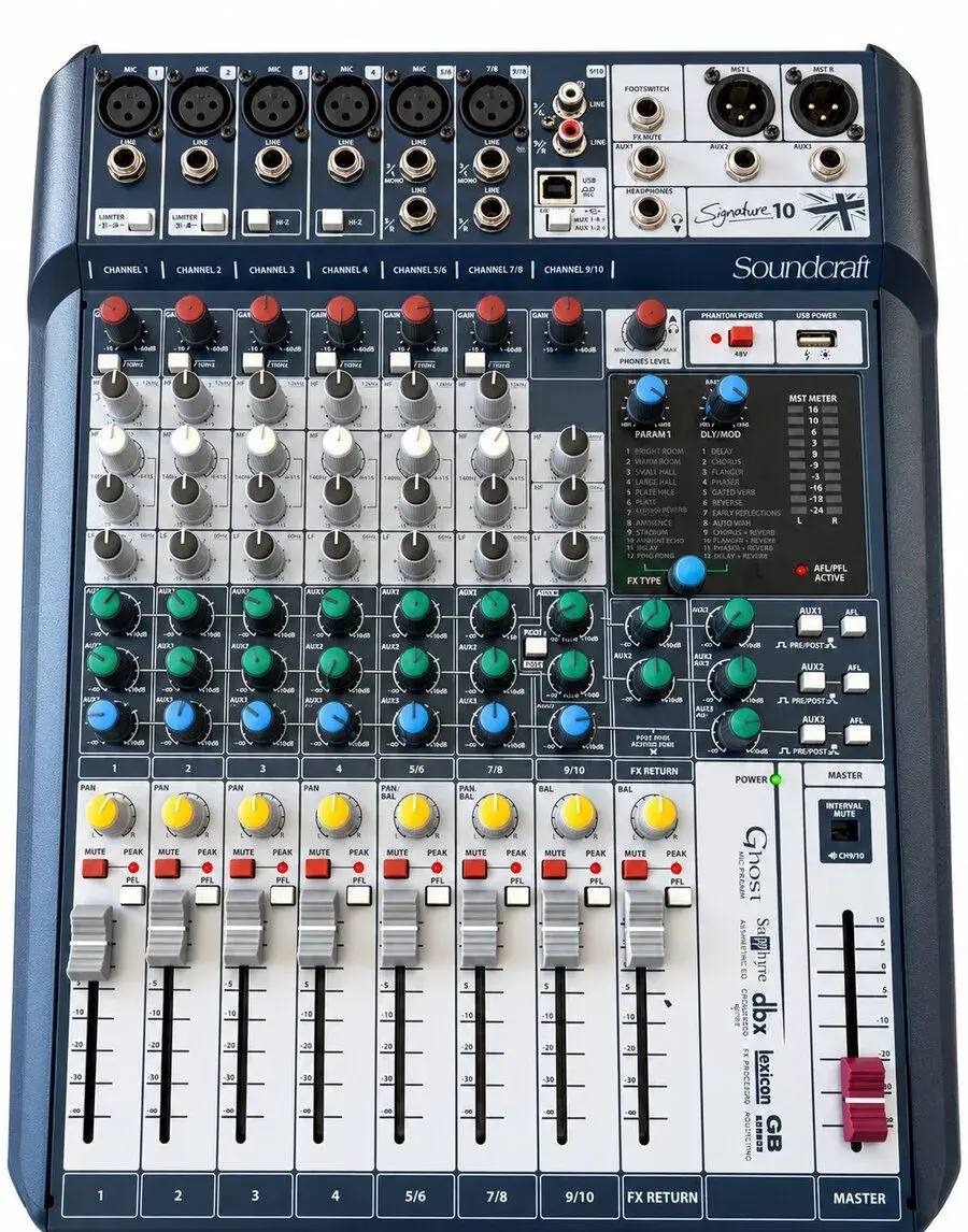 Špičkový mix Soundcraft Signature 10