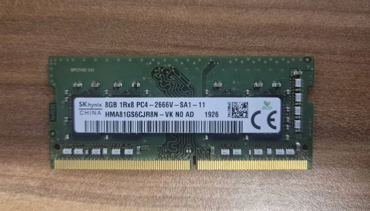 SK Hynix 8GB DDR4 2666MHz SO-DIMM – plně funkční