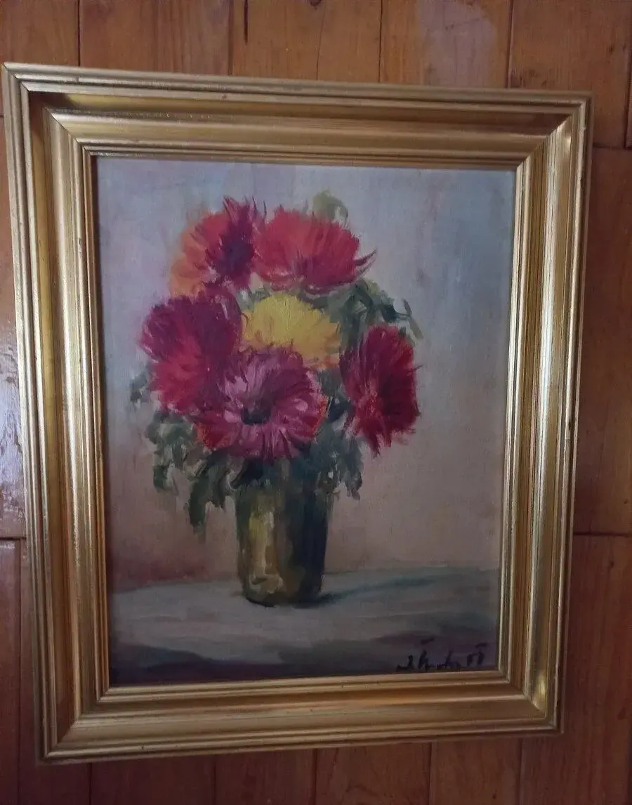 obraz Kytice jiřin, Jaroslav Štechr