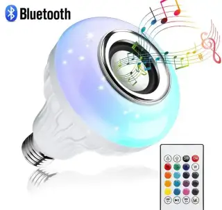 RGB žárovka s Bluetooth reproduktorem a dálkovým ovládáním