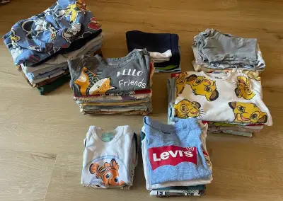 🧸 Balík oblečení pro chlapečka, vel. 74–80, 44 ks