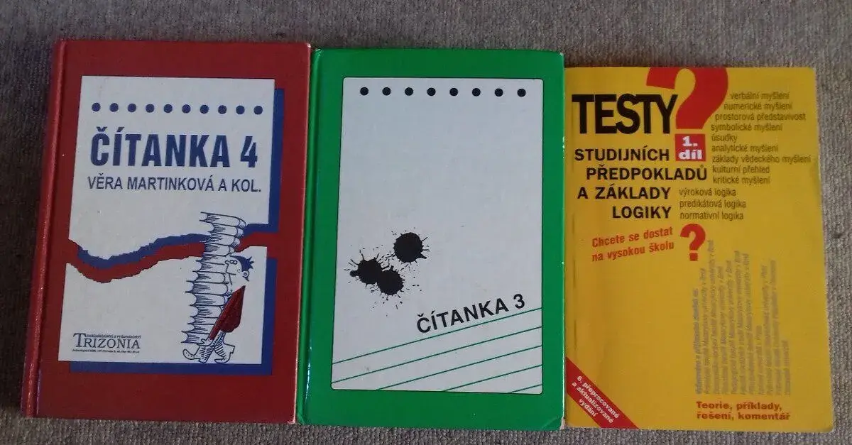 Čítanka,Martinková, testy studijn.předpokladů,základy logiky
