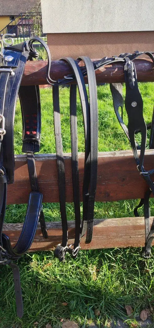 Kožený poprsní postroj na jednospřeží vel. FULL
