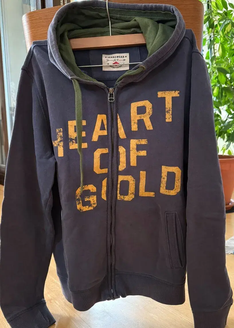 Mikina s kapucí Heart of Gold, vel. L