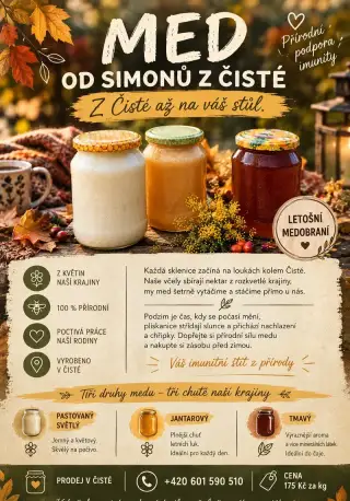 Med od Simonů z Čisté u Litomyšle