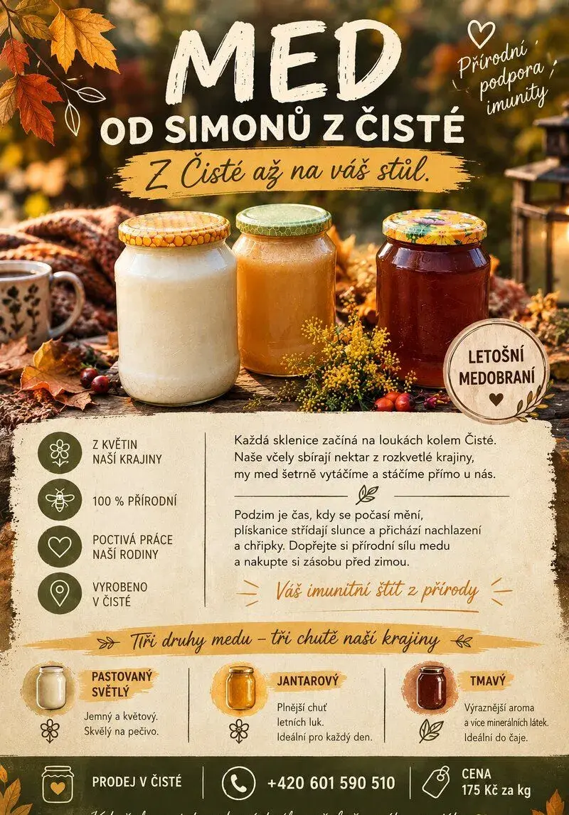 Med od Simonů z Čisté u Litomyšle