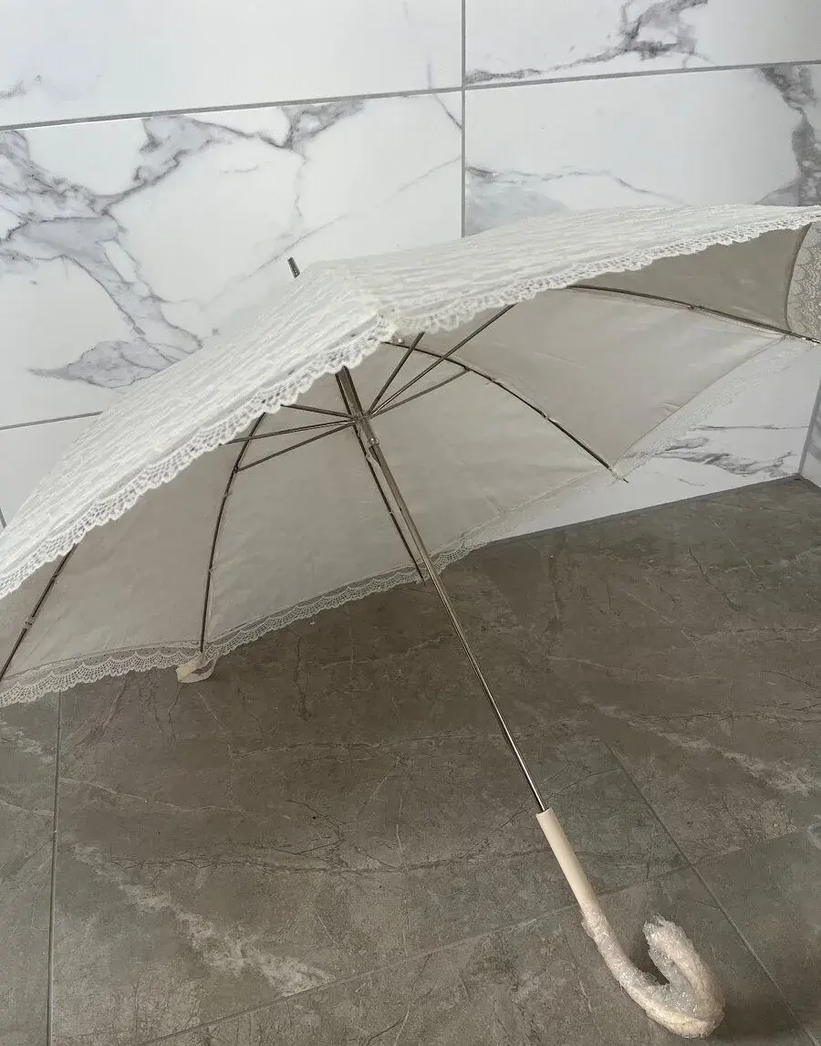 Svatební krajkový deštník – nový, nepoužitý