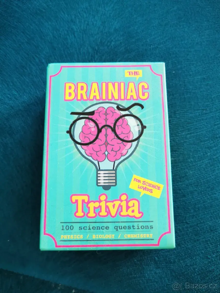 Brainiac Trivia karetní logická hra NOVÁ