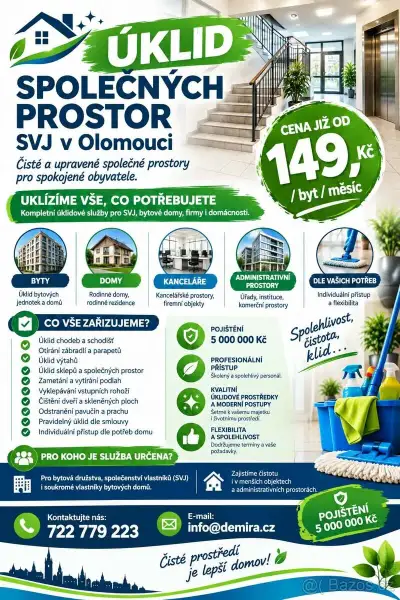 Profesionální úklid - nabídka