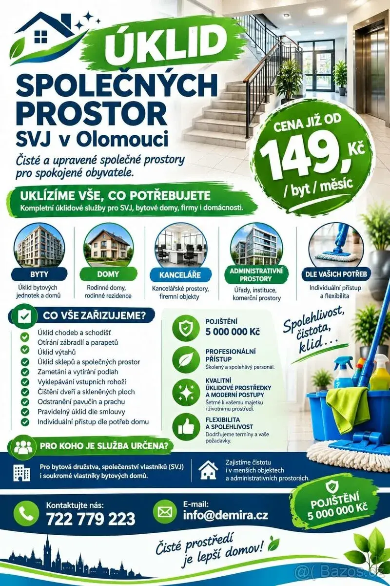 Profesionální úklid - nabídka