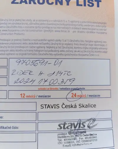 Zahradní traktůrek Husqvarna