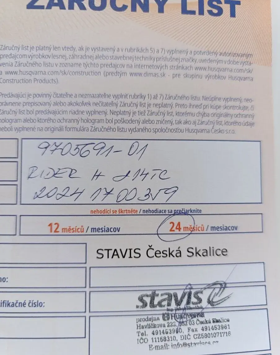 Zahradní traktůrek Husqvarna