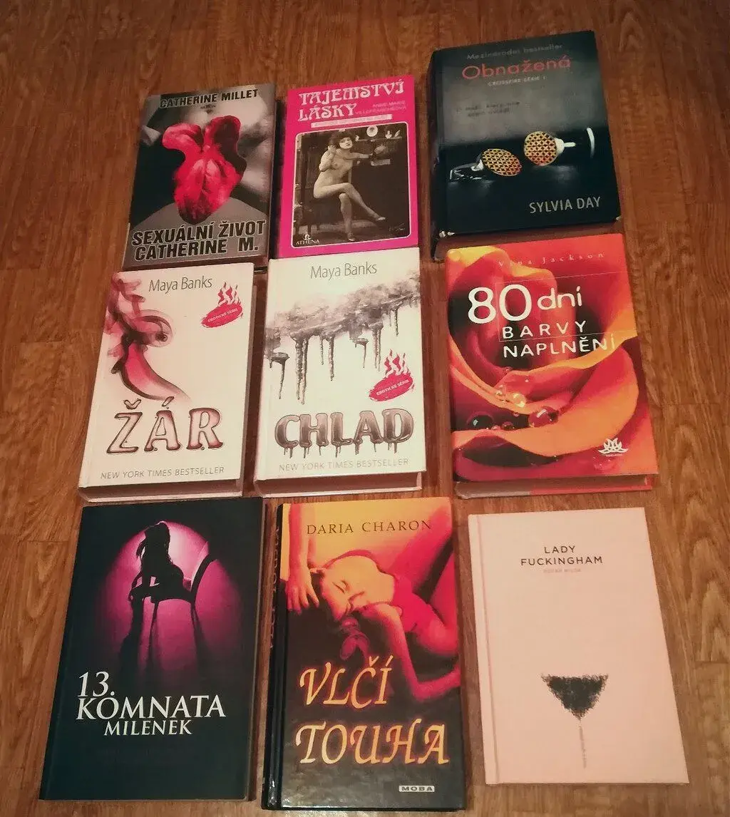 Padesát odstínů šedi a erotické knihy