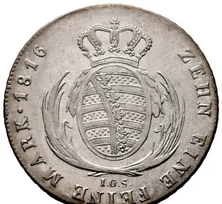 Stará mince Sasko r. 1816