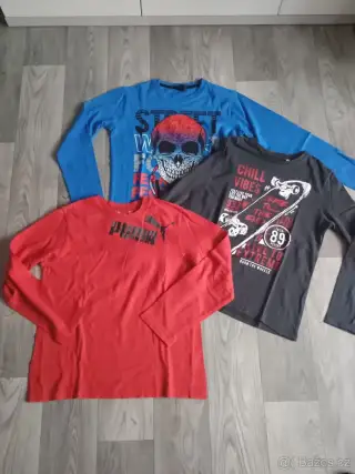 Trička 146/152 dlouhý rukáv