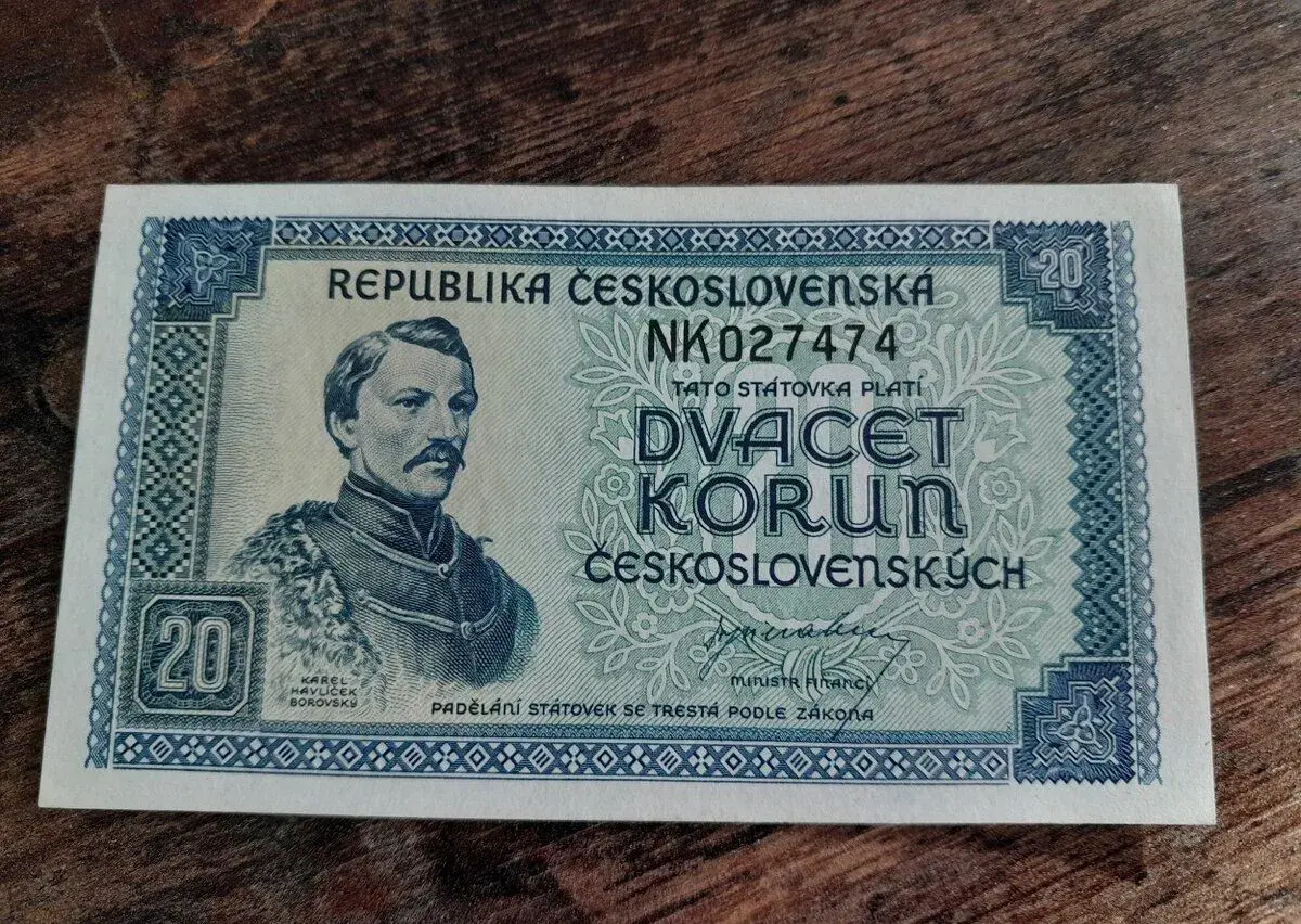 20 korun 1945 Borovský II.