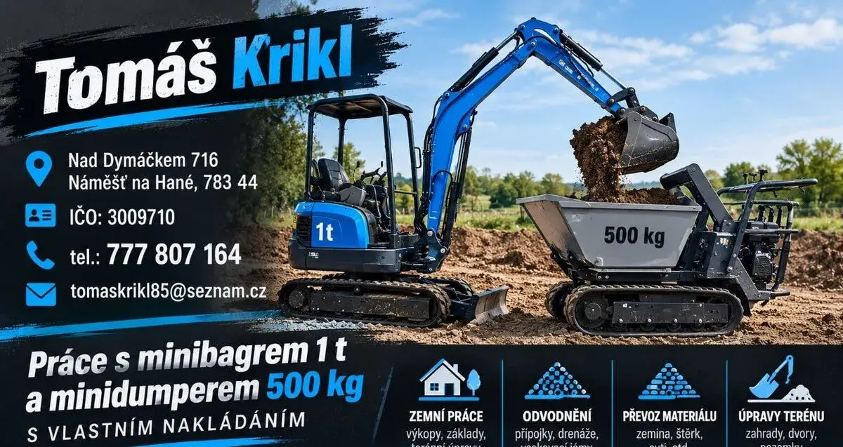 Minidumper 500kg s nakládací lžící. dumper
