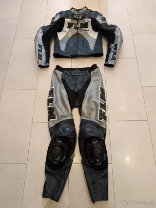 FLM-Grenhon -Pánská kožená moto kombinéza, dvoudílná