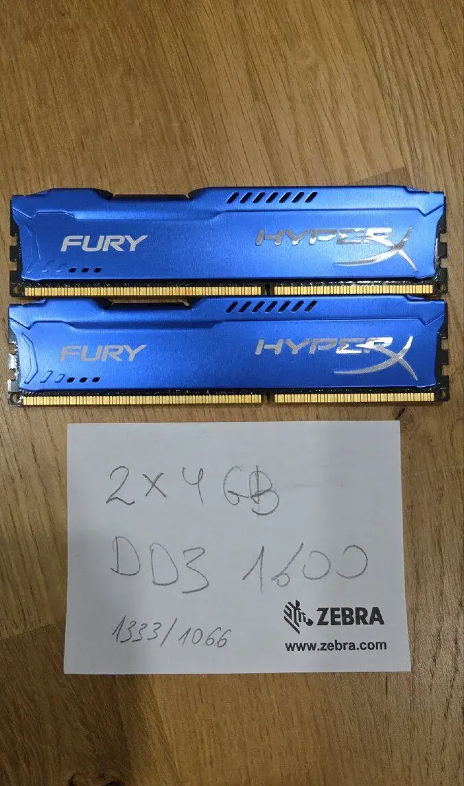 Kingston 2x4GB DDR3 1600