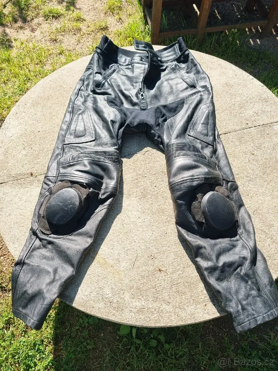 Kožené motocyklové kalhoty Forbikers XXXL.