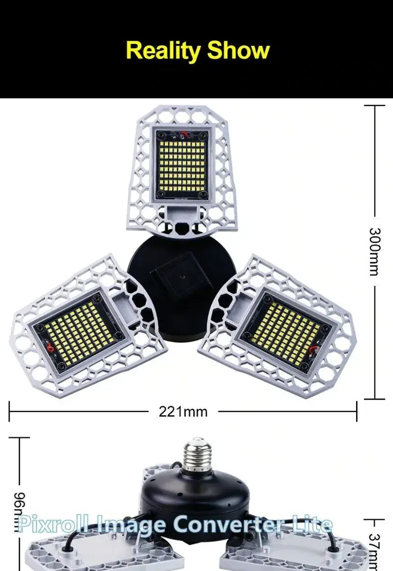 100W LED SVĚTLO E27 S MĚNITELNÝM ÚHLEM SVĚTLA