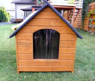 Dřevěná zateplená bouda pro psa XXL
